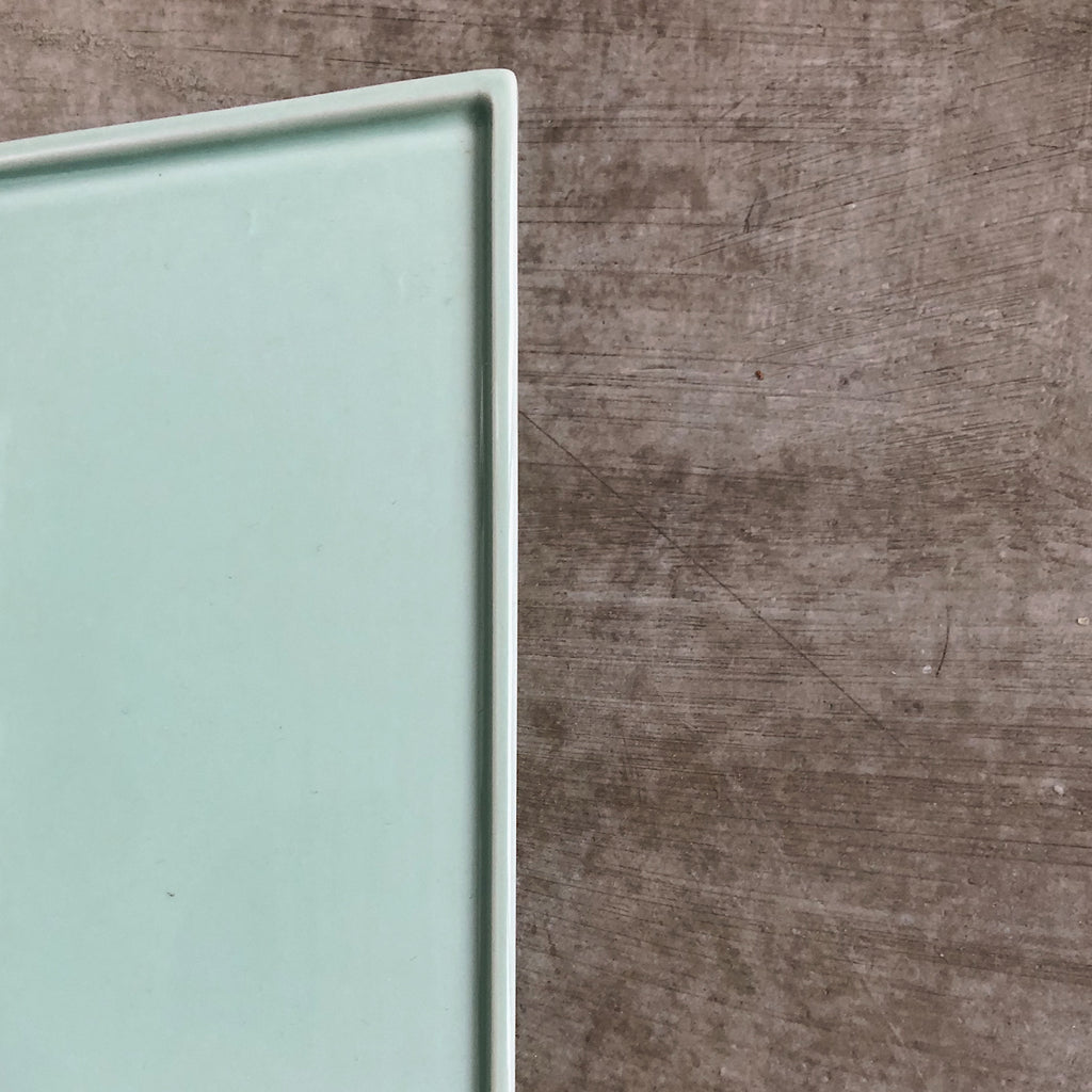 eccentric | celadon square plate