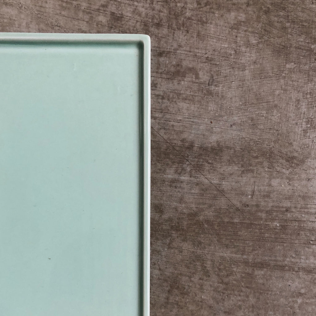 eccentric | celadon square plate