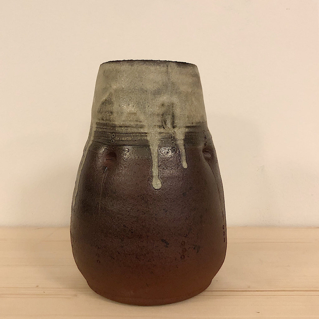 cendre de bois | vase décorée V02