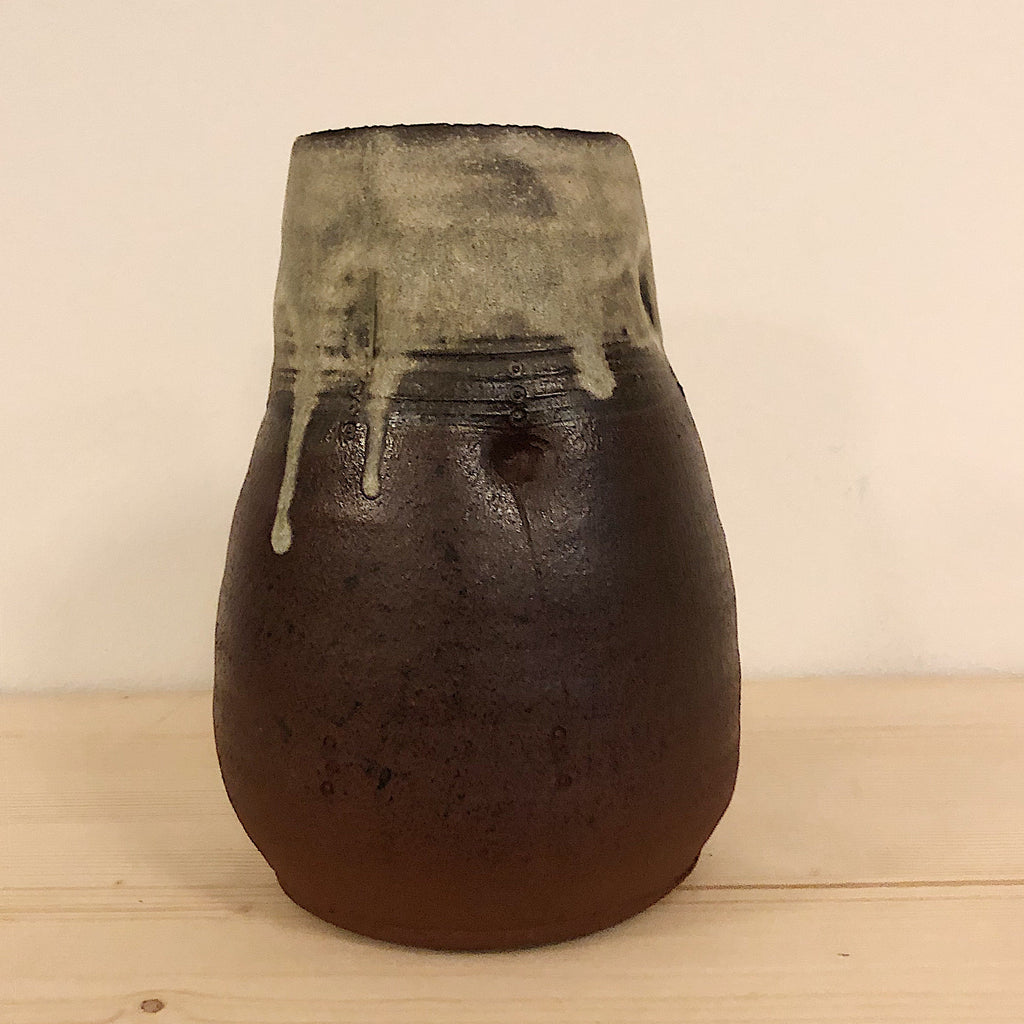 cendre de bois | vase décorée V02