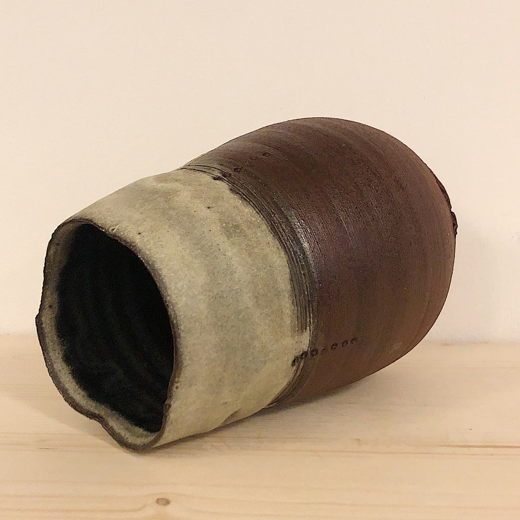 cendre de bois | vase décorée V01
